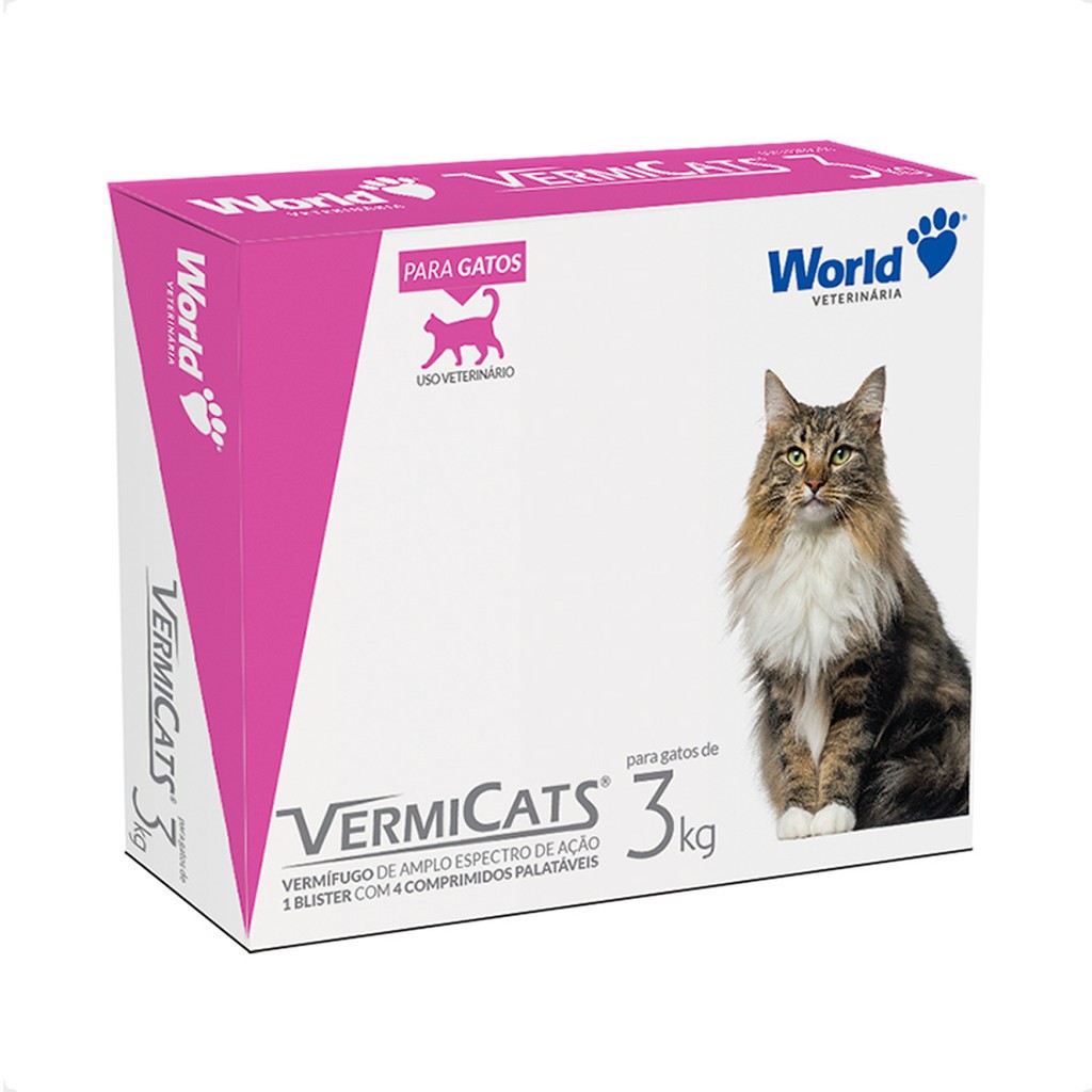 VermiCats Vermífugo World para Gatos: Combate Eficiente a Parasitas