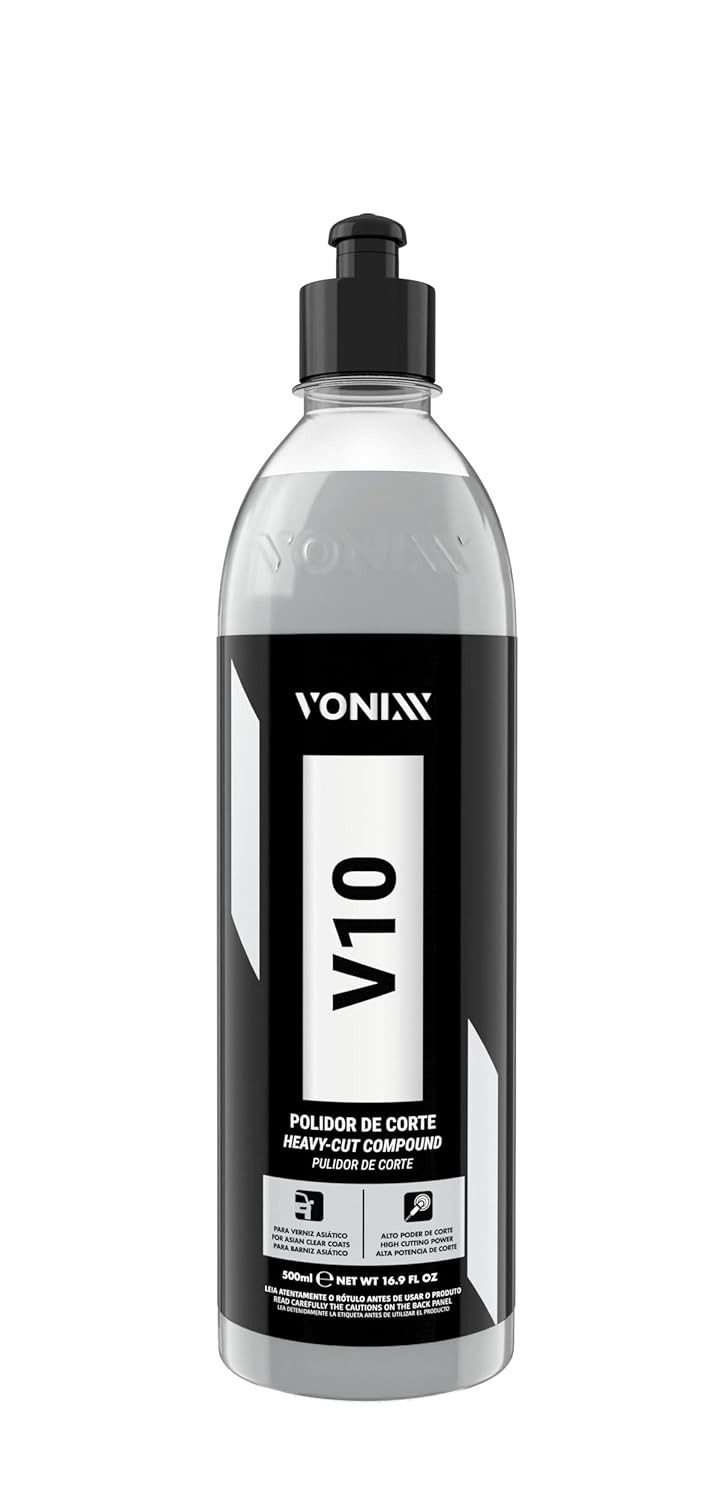 Vonixx V10: Polidor Asiático para Corte Profundo e Brilho Intenso em Vernizes Macios