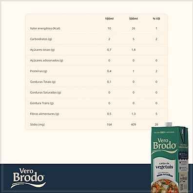 Vero Brodo: Caldo Natural Sem Conservantes 1L