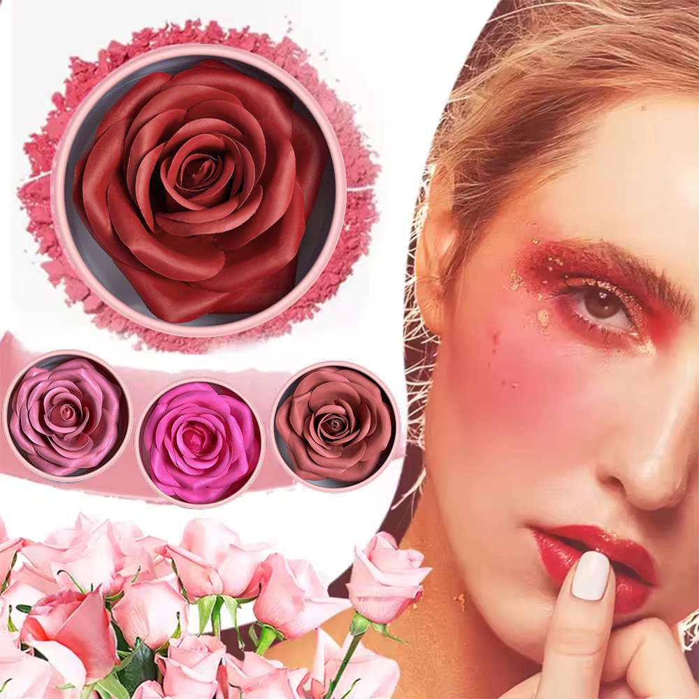 VERONNI Blush 3D Floral: Efeito Natural e Duração Intensa