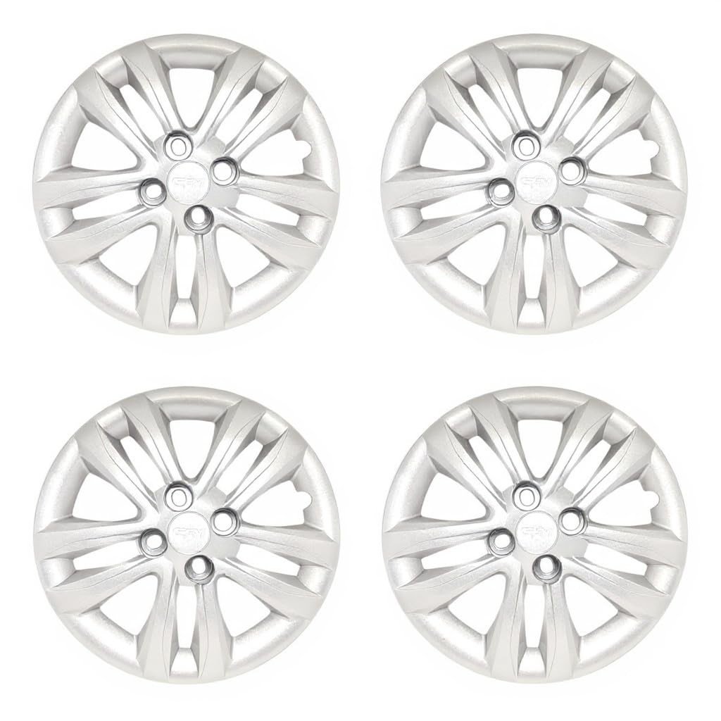 Kit 4 Calotas Aro 14 Prata para Nissan March e Versa - Design Moderno e Proteção