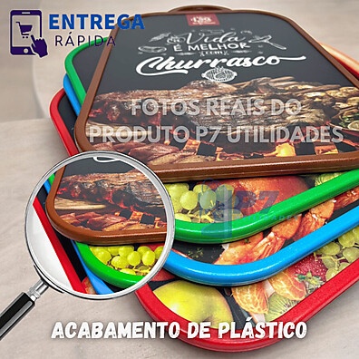 Kit 3 Tábuas de Corte Estampadas – Práticas, Coloridas e Versáteis