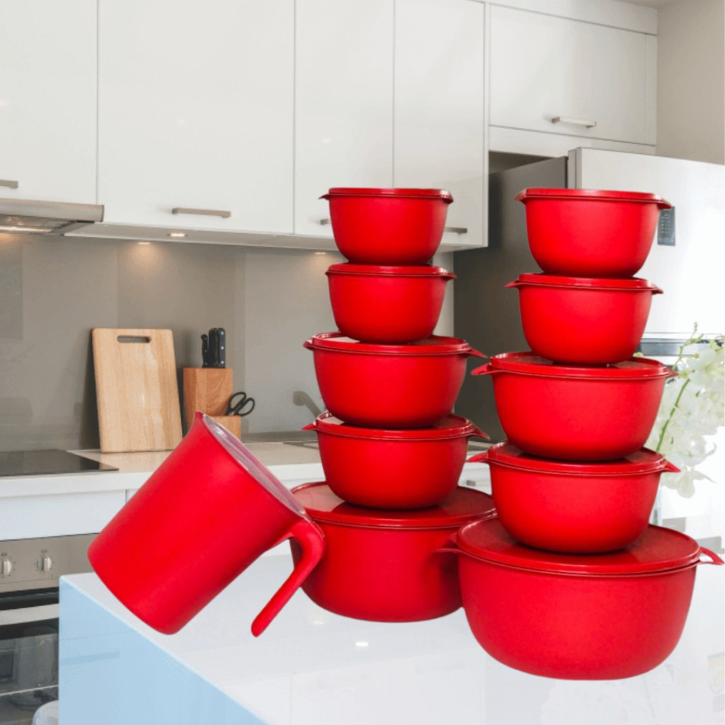 Kit 10 Potes Bowl + Jarra 1.800: Prático e Versátil