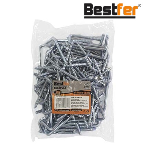 Kit 50 Escapulas 6mm - Fixação Resistente e Versátil