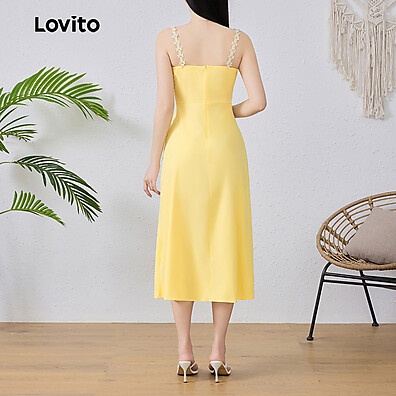 Vestido Boho Dividido Lovito L131ED319 – Estilo e Conforto