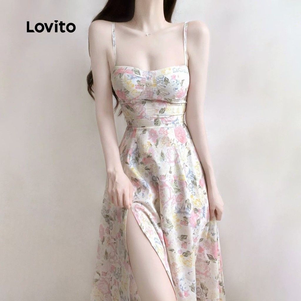 Vestido Boho Floral Lovito: Elegância e Conforto