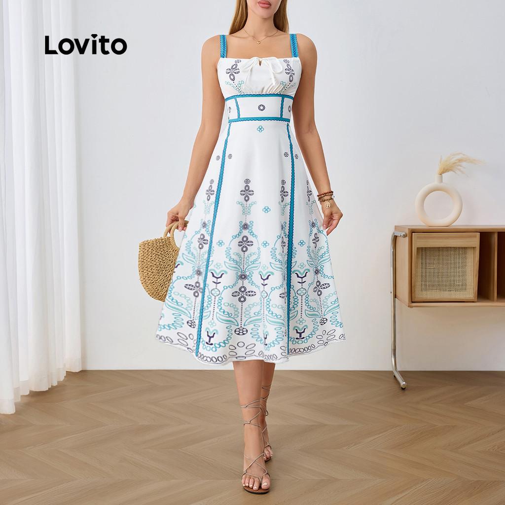 Vestido Boho Floral Lovito: Estilo e Charme!