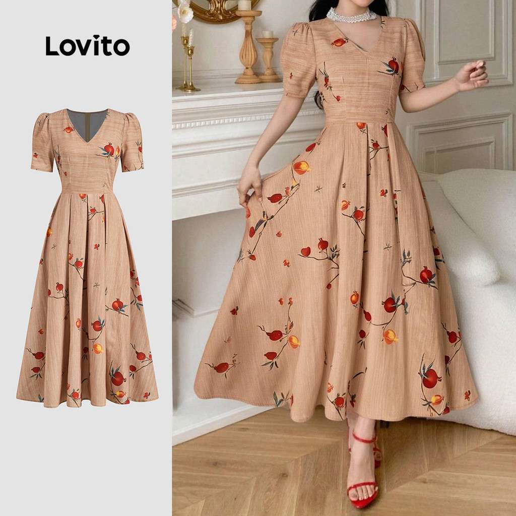 Vestido Boho Lovito: Elegância Retrô para o Verão