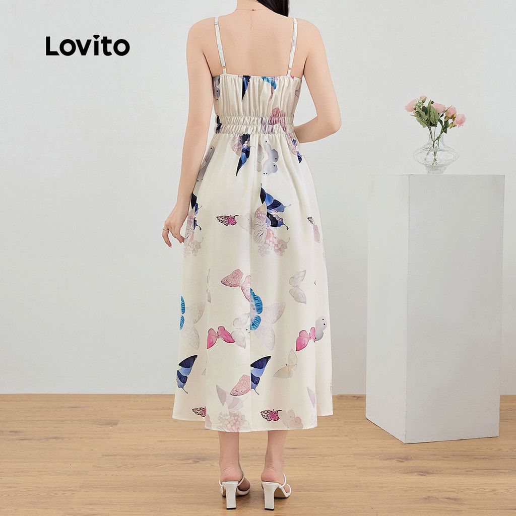 Vestido Borboleta Franzido Lovito: Elegância Casual
