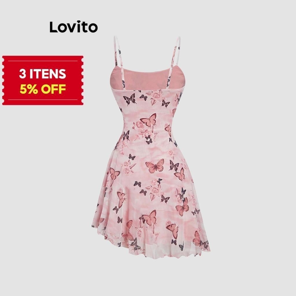 Vestido Borboleta Lovito: Elegância e Conforto