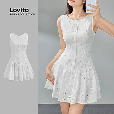 Vestido Bordado Lovito: Elegância Casual