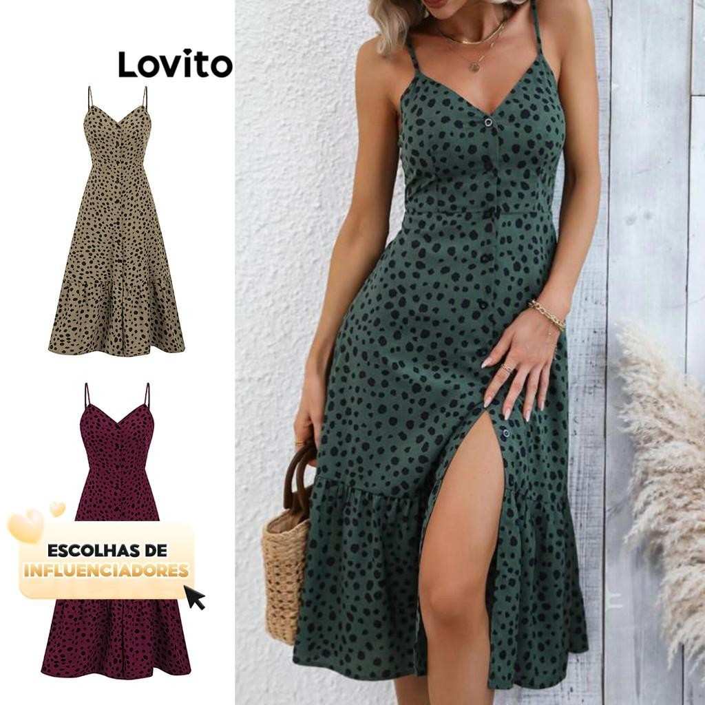 Vestido Casual Lovito: Babados e Estilo!