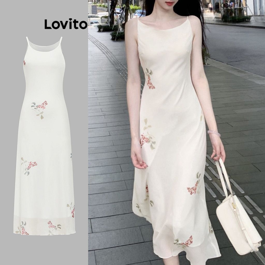 Vestido Casual Lovito com Estampa Floral - Estilo e Conforto