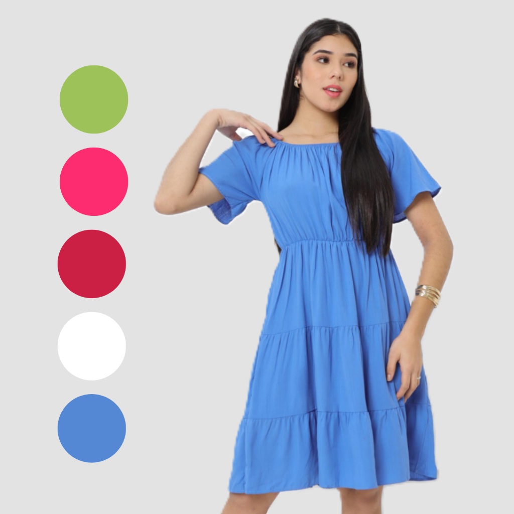 Vestido Ciganinha Midi para Meninas - Moda Evangélica Confortável e Estilosa