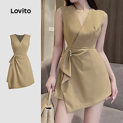 Vestido Elegante Assimétrico Malva Lovito L143ED450