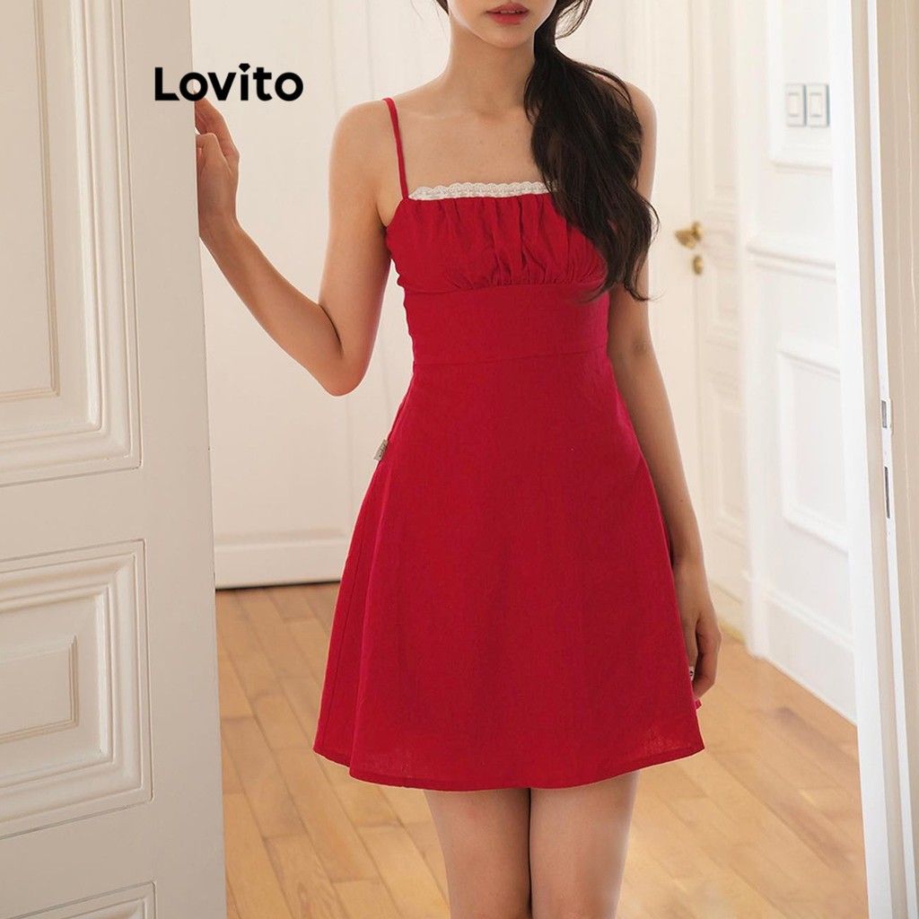 Vestido Elegante Lovito: Babados e Estilo!