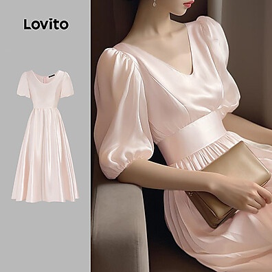 Vestido Elegante Lovito: Brilho e Estilo!