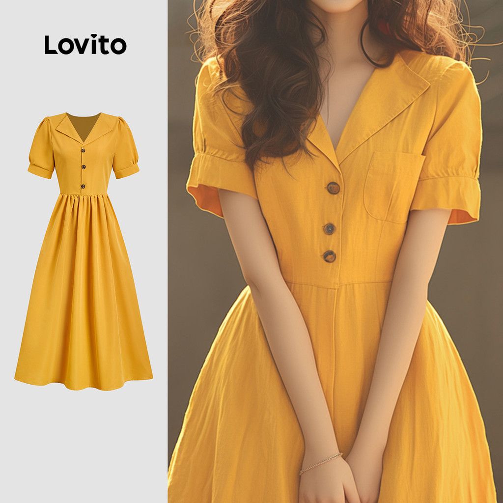 Vestido Elegante Lovito: Estilo e Conforto!