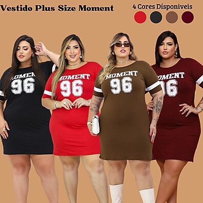 Vestido Estampado Plus Size até 56 – Camisão Feminino Verão
