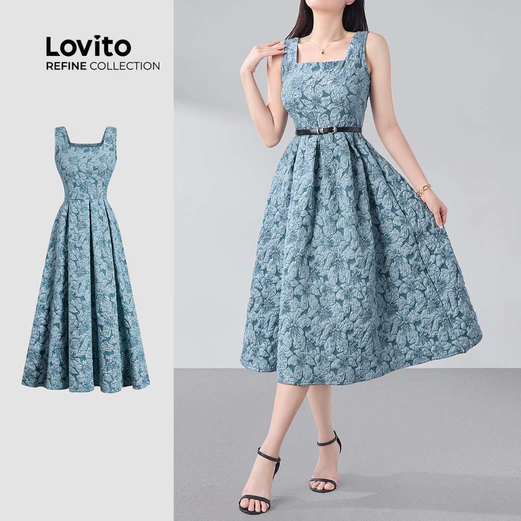 Vestido Floral Azul: Elegância e Conforto