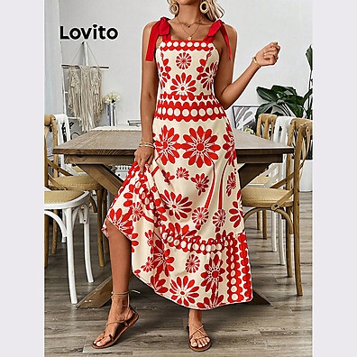 Vestido Floral Lovito: Elegância e Charme!