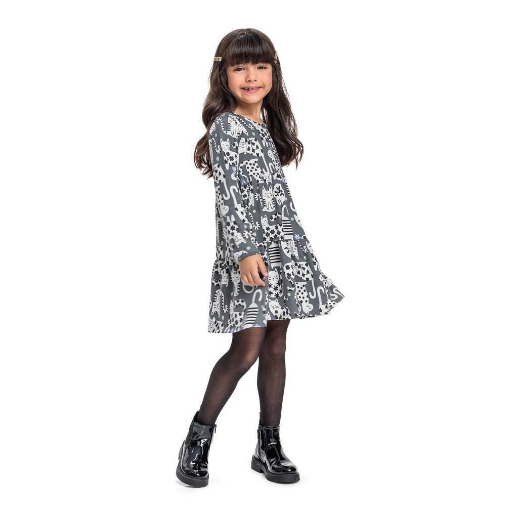 Vestido Gatinho Infantil: Conforto e Estilo!