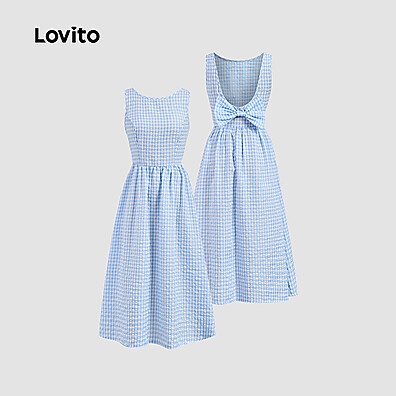 Vestido Gingham Lovito: Casual e Elegante
