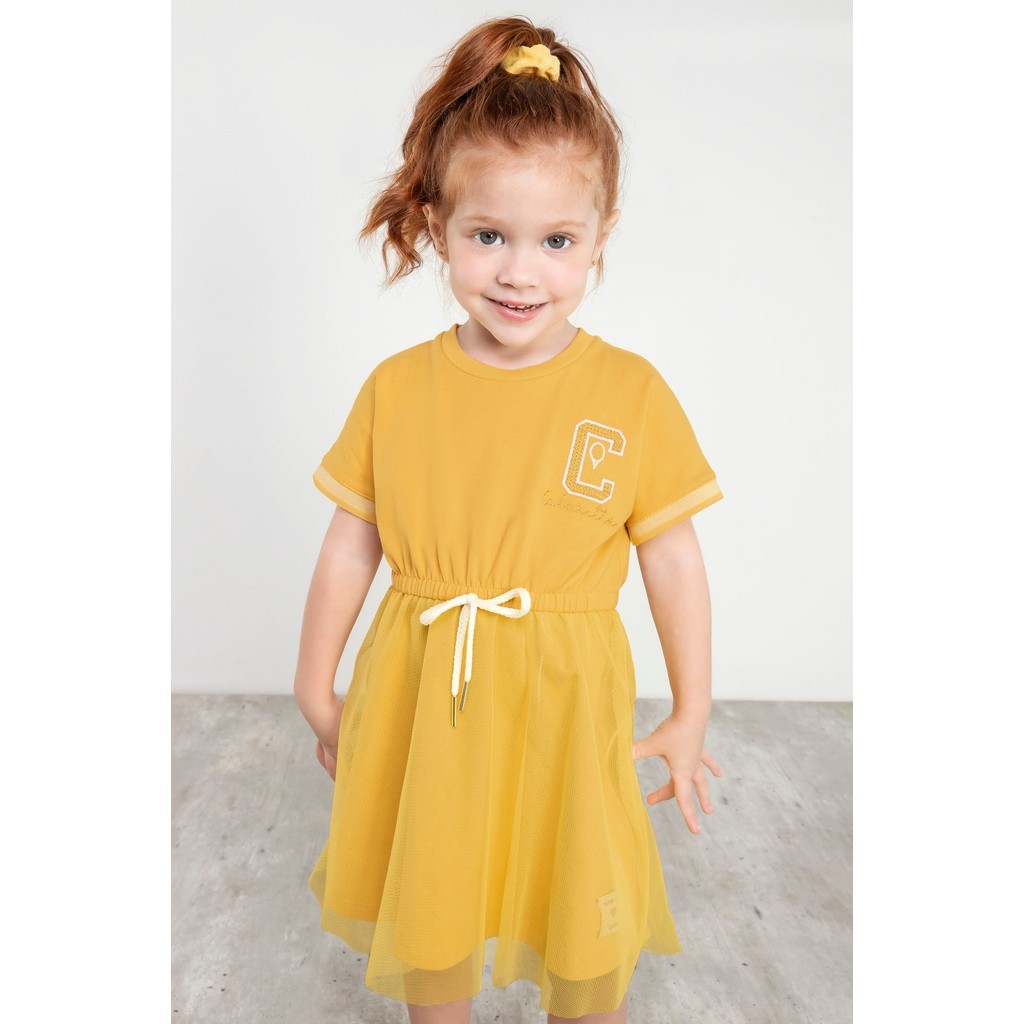 Vestido Infantil Amarelo: Charme e Estilo!