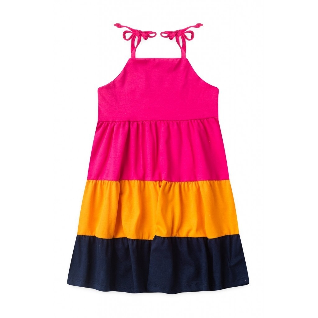 Vestido Infantil Colorido: Alegria e Conforto!