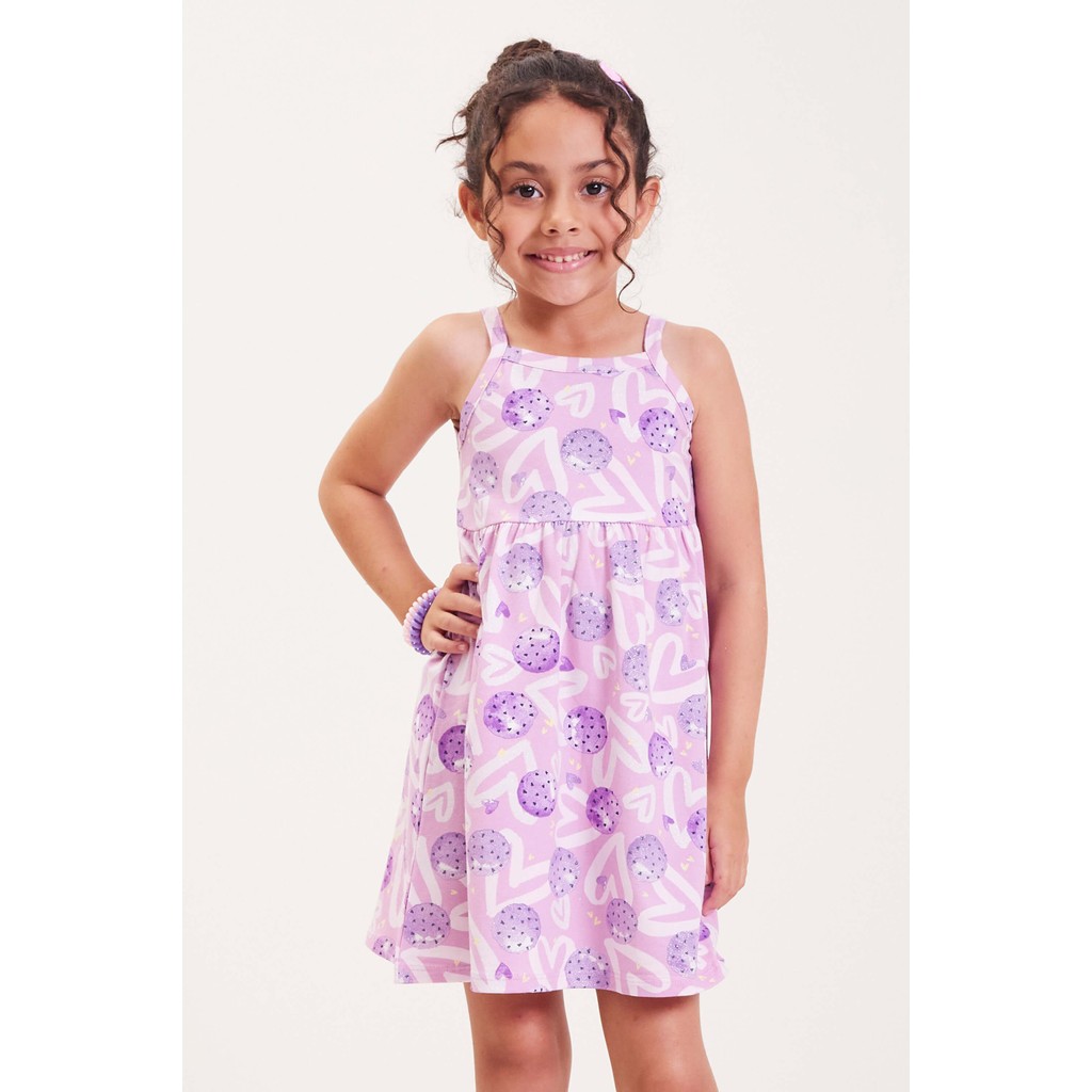 Vestido Infantil Lilás: Estilo e Conforto Elian