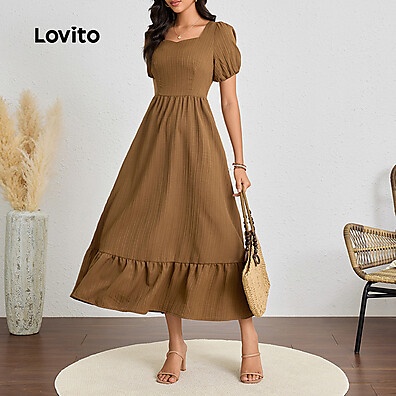Vestido Jacquard Lovito: Elegância e Sofisticação