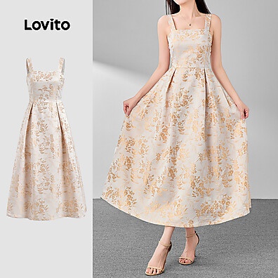 Vestido Jacquard Retrô: Elegância em Cores Morandi