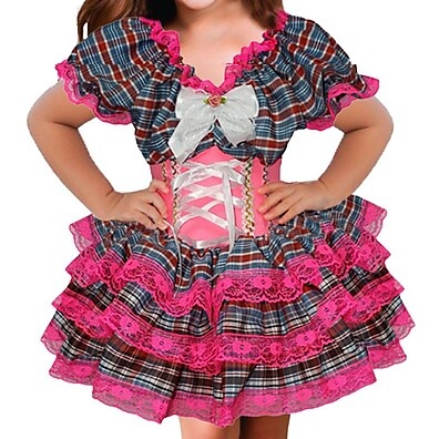 Vestido Junino Infantil: Luxo e Rodado!