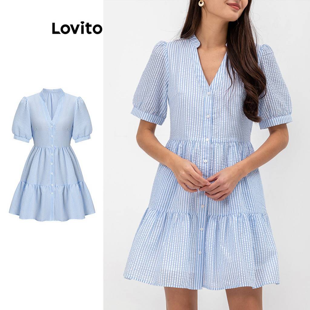 Vestido Listrado Franzido: Elegância Casual