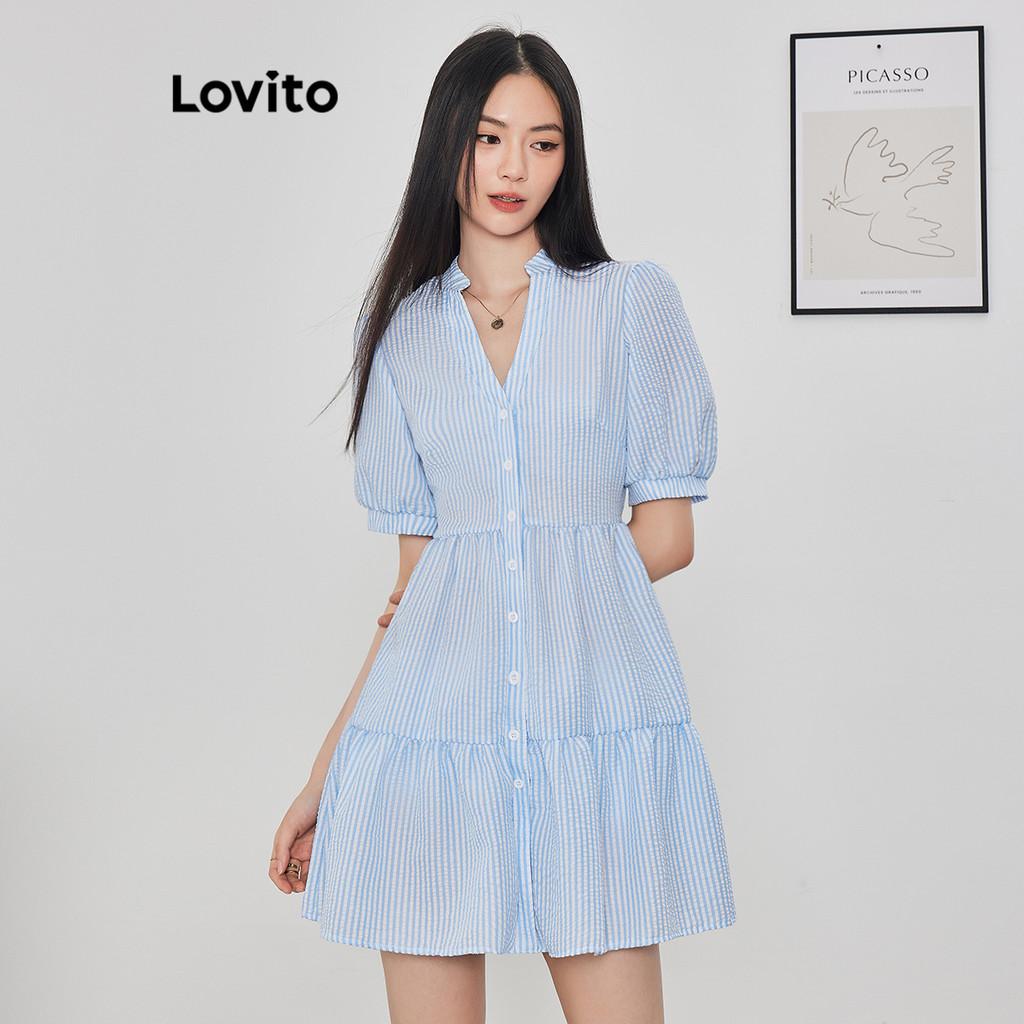 Vestido Listrado Lovito: Elegância Casual