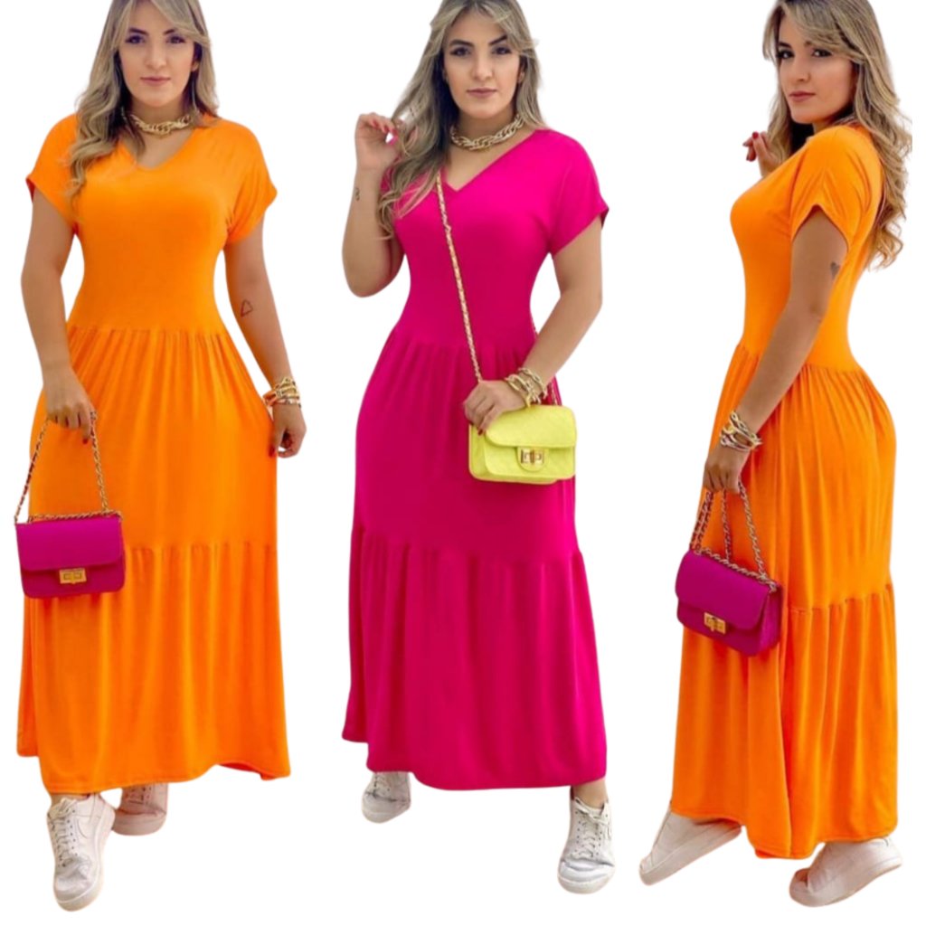 Vestido Longo Feminino Estilo Evangelico 03 Marias