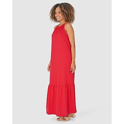 Vestido Longo Halter Neck Comfy – Elegância e Conforto