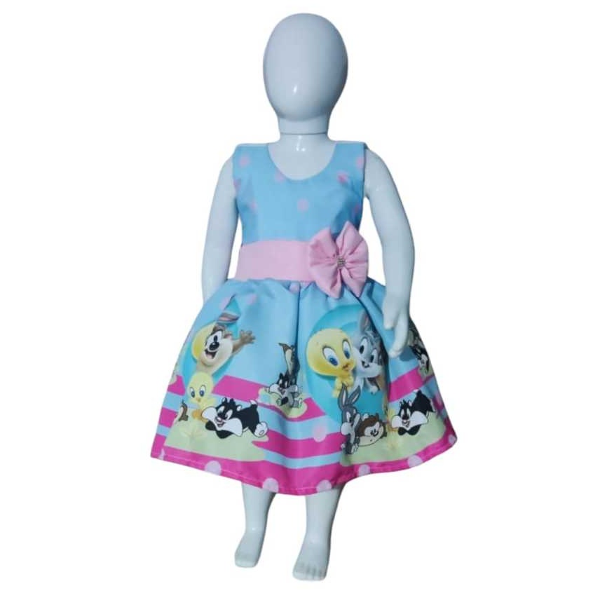 vestido-looney-tunes-baby-encanto-e-conforto
