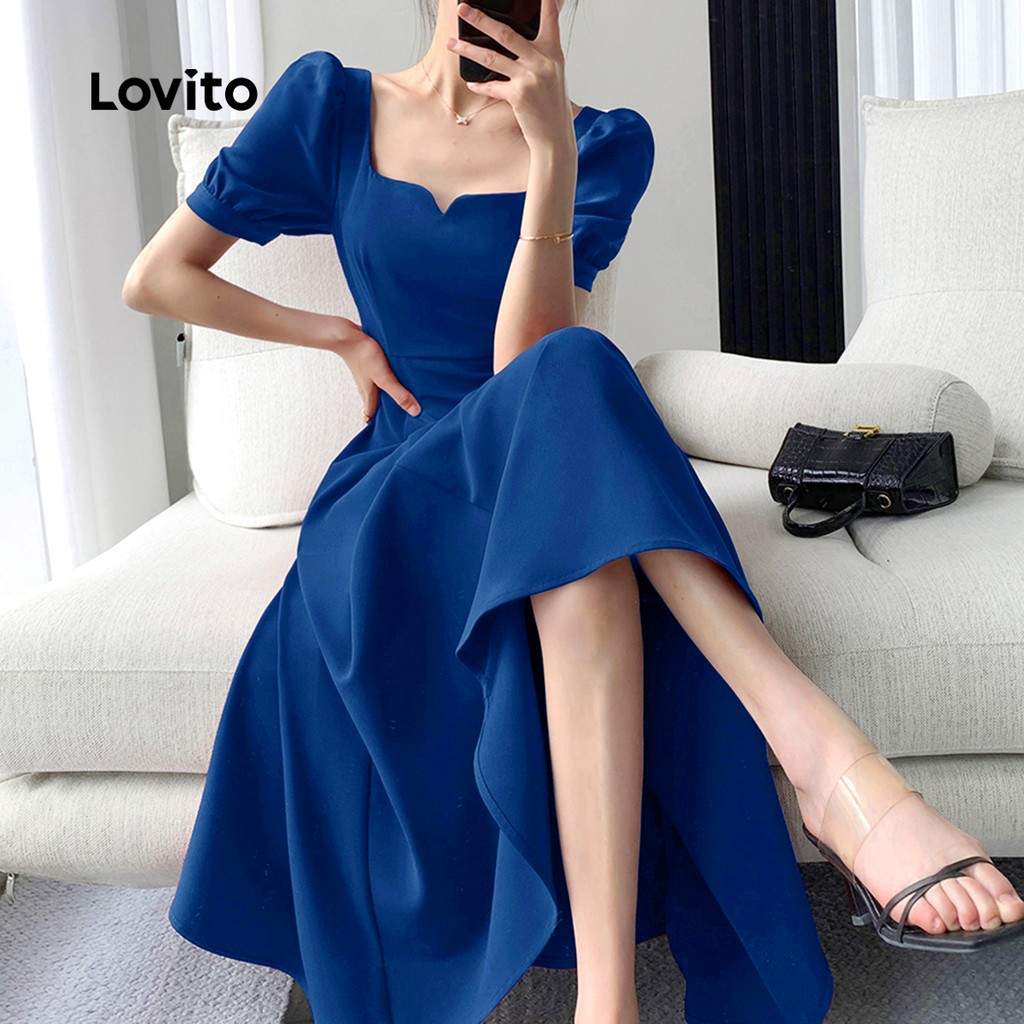 Vestido Lovito Azul: Elegância para o Verão