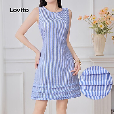 Vestido Lovito Colorblock: Estilo Casual e Moderno