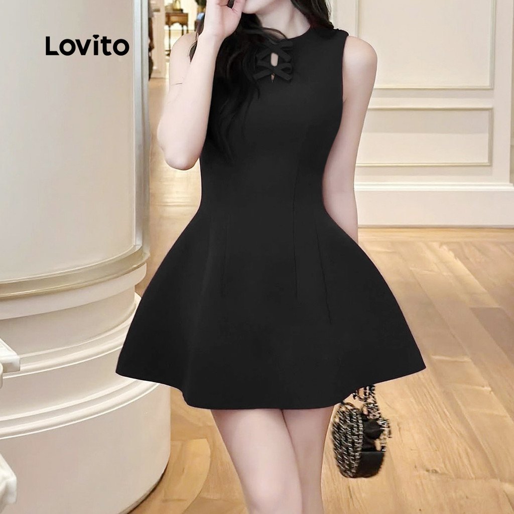 Vestido Lovito com Laço: Elegância e Conforto