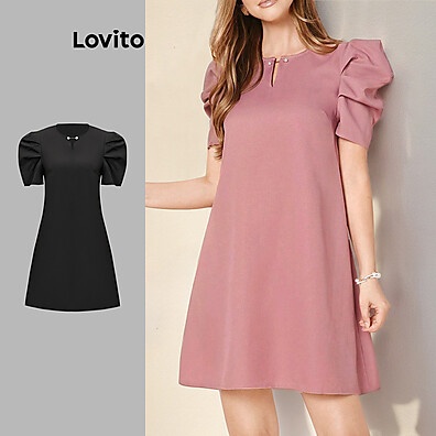 Vestido Lovito com Pérolas: Elegância Casual