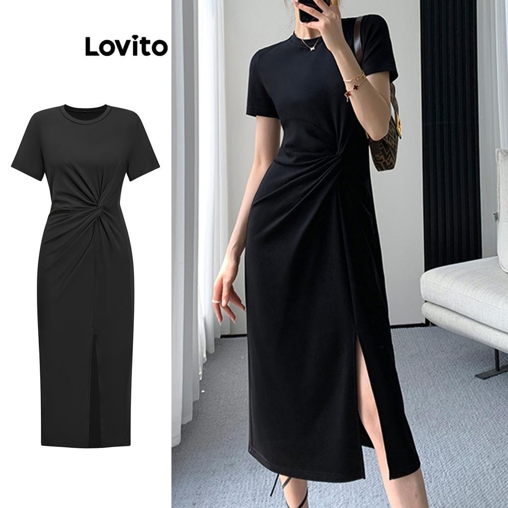 Vestido Lovito: Elegância Casual com Nó Frontal