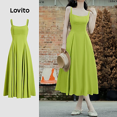 Vestido Lovito: Elegância Casual em Cores Morandi