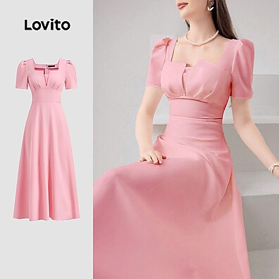 Vestido Lovito: Elegância Plissada para o Verão
