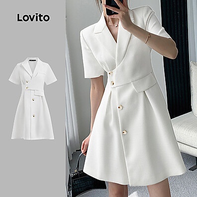 Vestido Lovito Elegante: Assimétrico e Moderno
