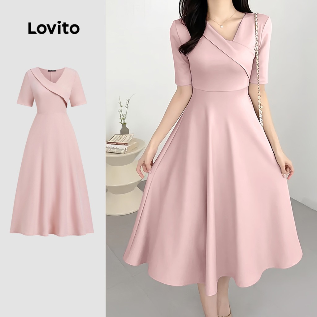 Vestido Lovito Elegante: Assimétrico e Sofisticado
