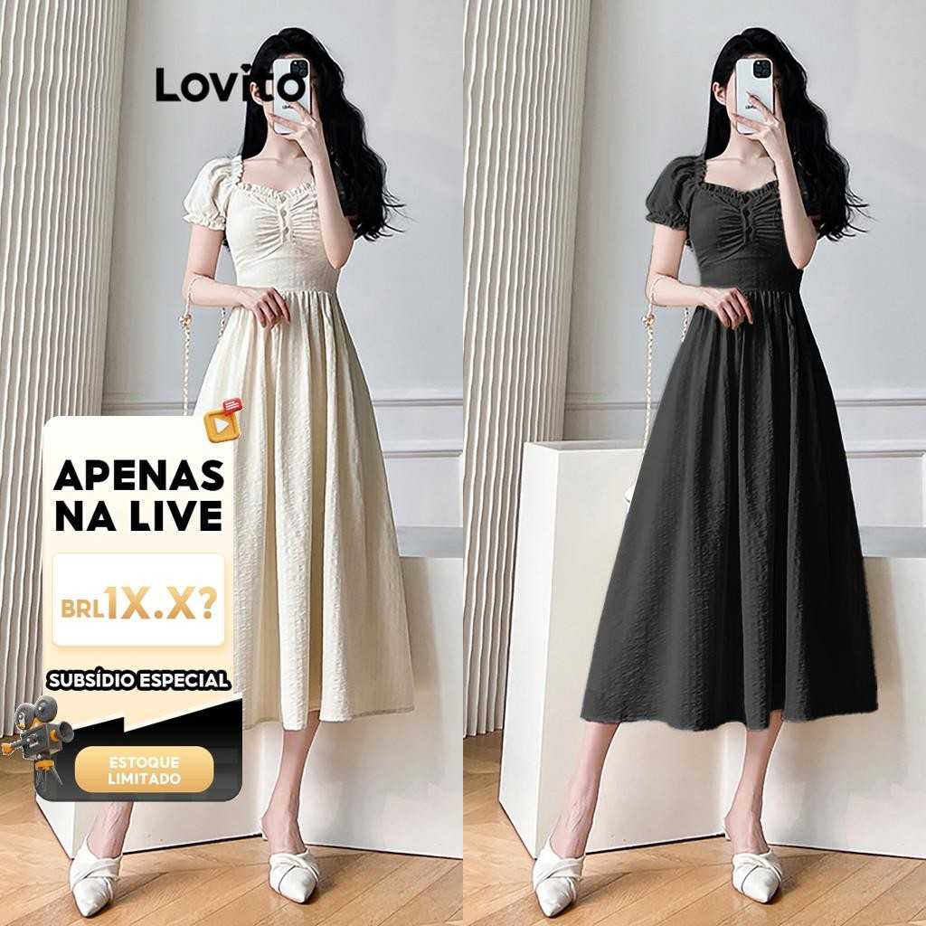 Vestido Lovito Elegante: Estilo e Conforto!