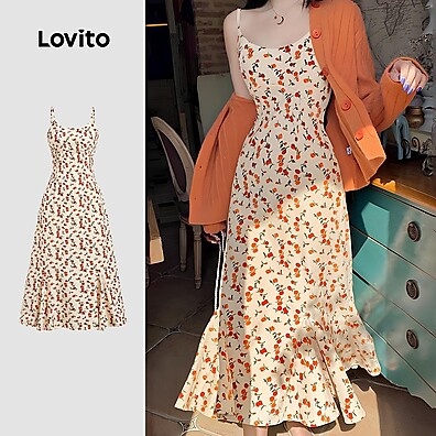 Vestido Lovito Floral: Elegância Casual