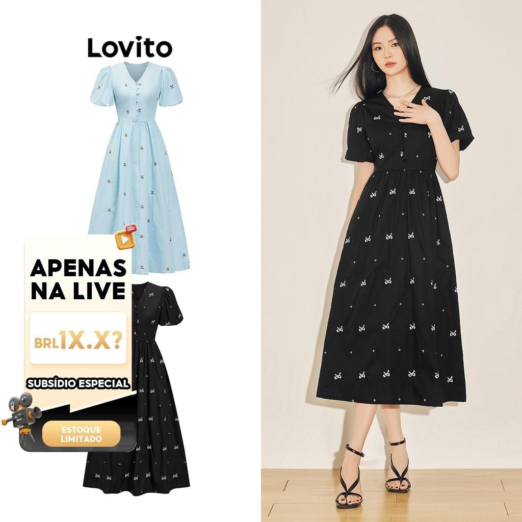 Vestido Lovito Frutas e Vegetais: Estilo Casual